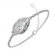 Серебряный Браслет с куб.окс.циркония (арт. 4176р-CZ)