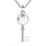 Срiбне кольє з куб. окс. цирконію (арт. 8102р-CZ)