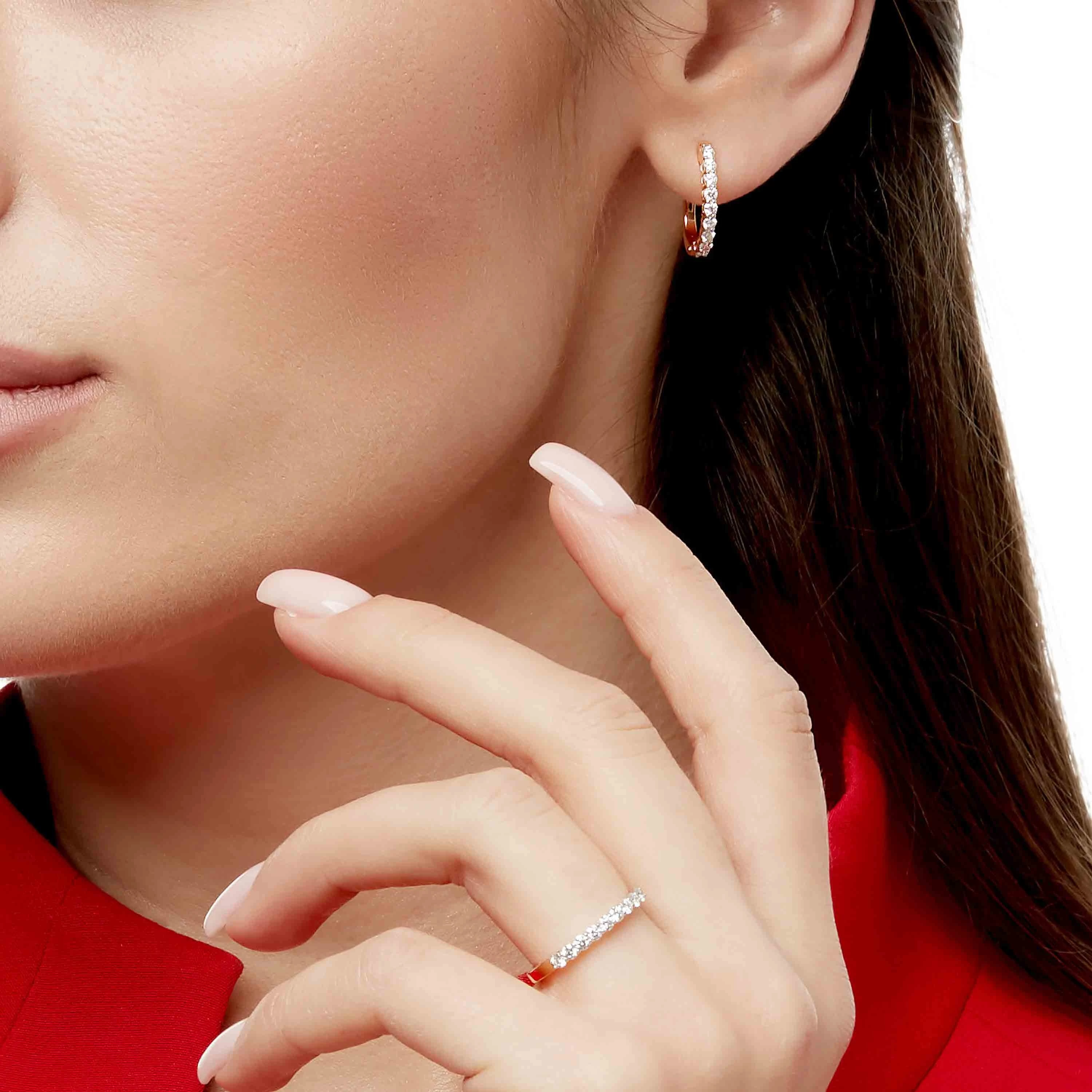 Золотые серьги с бриллиантами (арт. С144)