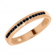 Золота каблучка з діамантами (арт. 1191502201ч)