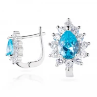 Срiбнi Сережки з фіанітом (арт. СК2ФТ/383)