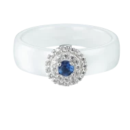 Серебряное кольцо с керамикой (арт. FR17851)