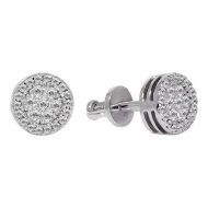 Золотi сережки-пусети з діамантами (арт. 216бб)