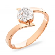 Золота Каблучка з куб. окс. цирконію (арт. 140624)