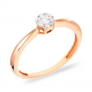 Золота Каблучка з куб. окс. цирконію (арт. 140654)