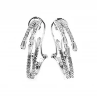 Срiбнi Сережки з куб. окс. цирконію (арт. 11 7 2840б)