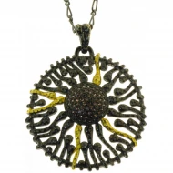 Серебряное колье (арт. 12 4 1291)