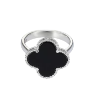 Серебряное кольцо с ониксом (арт. ОК-2м)