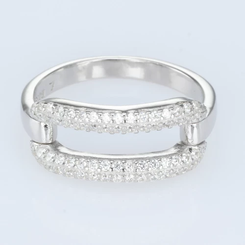 Срiбна Каблучка з фіанітом (арт. 9510359б)