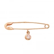 Золота шпилька з куб. окс. цирконію (арт. 280175)