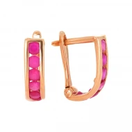 Золотi Сережки з куб. окс. цирконію (арт. 110144ру)