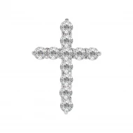 Золотий хрестик з діамантами (арт. 705-950а^)