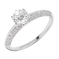 Каблучка з білого золота 585° з діамантом 0,47ct, арт. 1-1200039.4