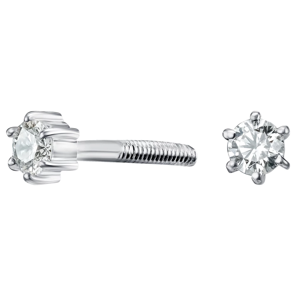 Золотой пусет в одно ухо  с бриллиантами (арт. 702-202)