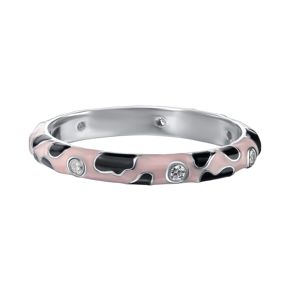 Серебряное Кольцо с эмалью (арт. FR18685)