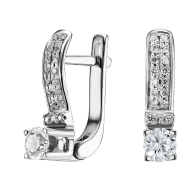 Золотi сережки з діамантами (арт. 147б)