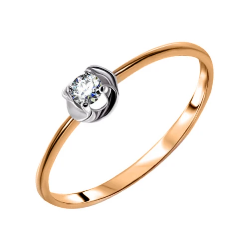 Золотое кольцо с бриллиантами (арт. 151)