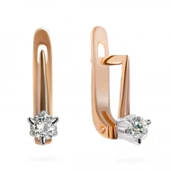 Золотi сережки з діамантами (арт. 1418-1)