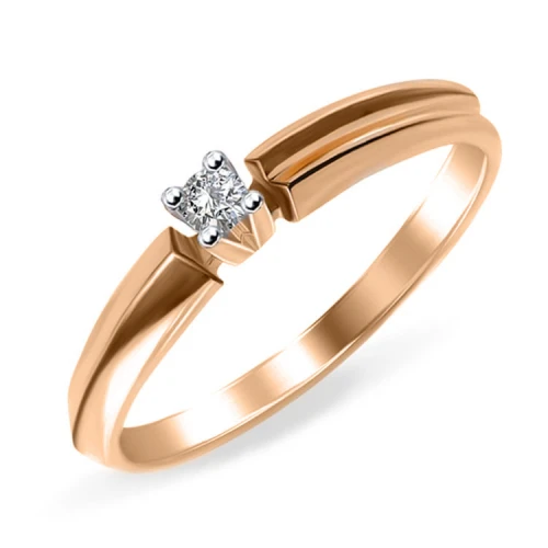 Золотое кольцо с бриллиантами (арт. 101184)