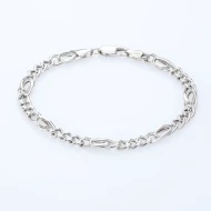 Серебряный Браслет плетение Картье (Фигаро) (арт. 830Р 7)