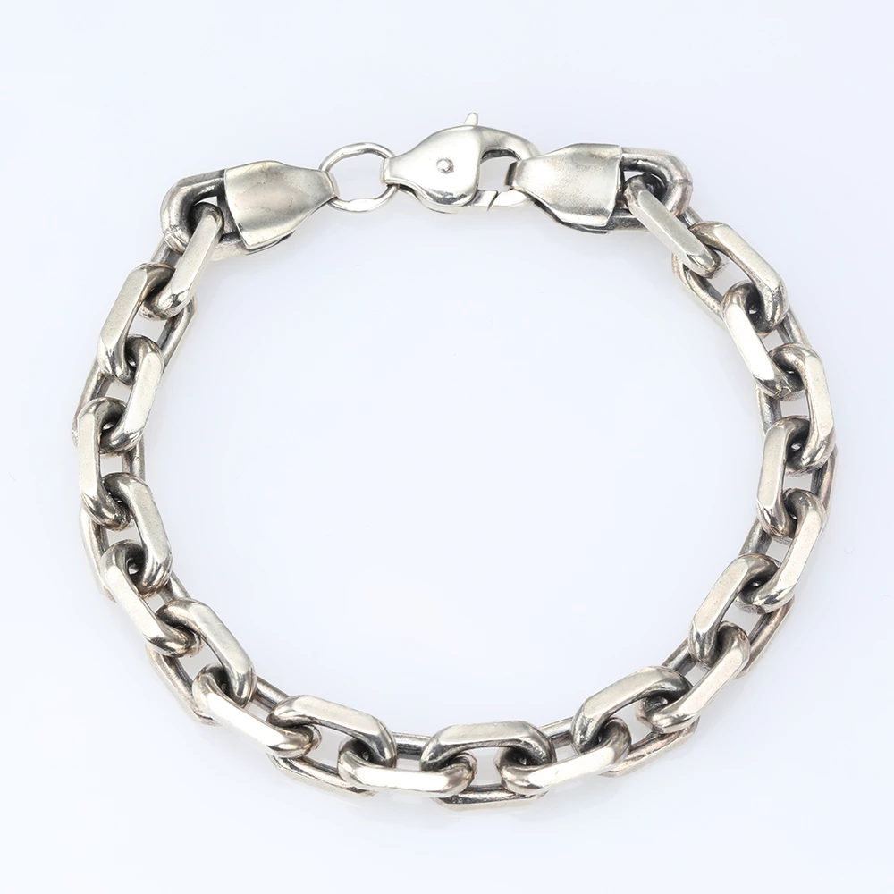 Серебряный Браслет плетение Якорное (арт. Браслет Е)