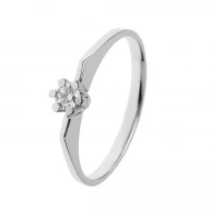 Золота каблучка з діамантами (арт. 1-1200004)