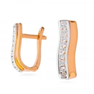 Золотi Сережки з фіанітом (арт. 338221)