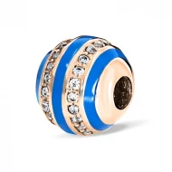 Золотая бусина (Шарм) с эмалью (арт. 561154)