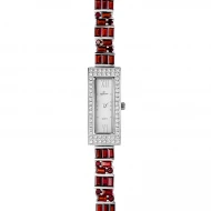 Серебряные часы с гранатом (арт. 2-FWAPB00131-Гр)