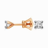 Золотые серьги-пусети с бриллиантами (арт. Ск7031G)