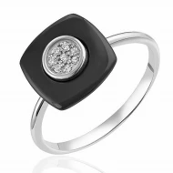 Серебряное кольцо с керамикой (арт. С1042ч)