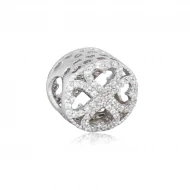 Серебряная бусина (Шарм) с куб.окс.циркония (арт. 99014)
