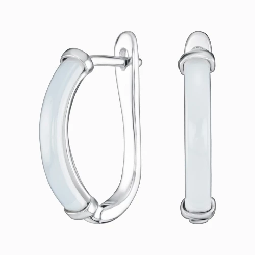 Срiбнi Сережки з керамікою (арт. с9520010б)