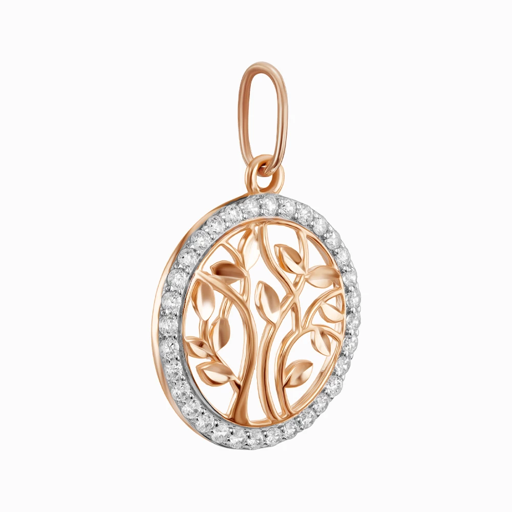 Золота Підвіска з куб. окс. цирконію (арт. 440879а)