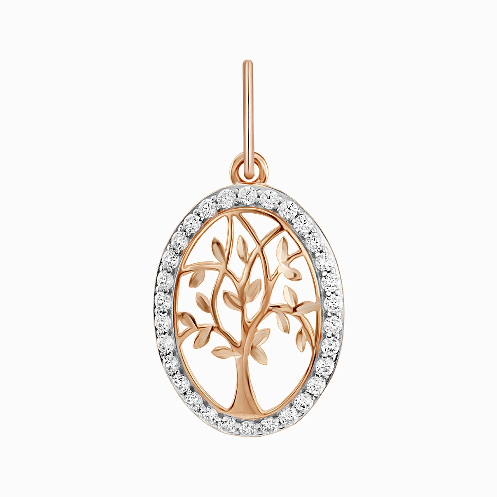 Золота Підвіска з куб. окс. цирконію (арт. 440880а)