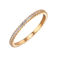 Золотое кольцо с фианитом (арт. 380391)