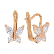 Золотi Сережки з куб. окс. цирконію (арт. 2106200101)