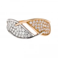 Золотое Кольцо с фианитом (арт. 417223)