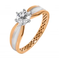 Золота Каблучка з фіанітом (арт. 428206)