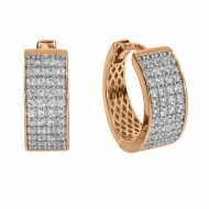 Золотые Серьги с фианитом (арт. 380355)