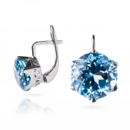 Серебряные Серьги с топазом sky blue (арт. 2-VEACA00488-ГТ)