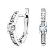 Золотi сережки з діамантами (арт. 150б)