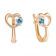 Золотi Сережки з куб. окс. цирконію (арт. 110498г)