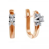Золотi сережки з діамантами (арт. 210195)