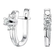 Золотi сережки з діамантами (арт. 210195б)