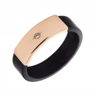 Золота Каблучка з каучуком (арт. 900620)