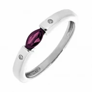 Серебряное кольцо с рубином (арт. RDR-6049-Ag K)