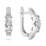 Золотые Серьги с куб.окс.циркония (арт. 119700б)