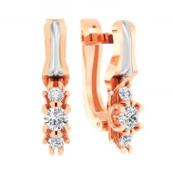 Золотые Серьги с куб.окс.циркония (арт. 118800)