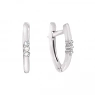 Золотые серьги с бриллиантами (арт. 1-2200016)